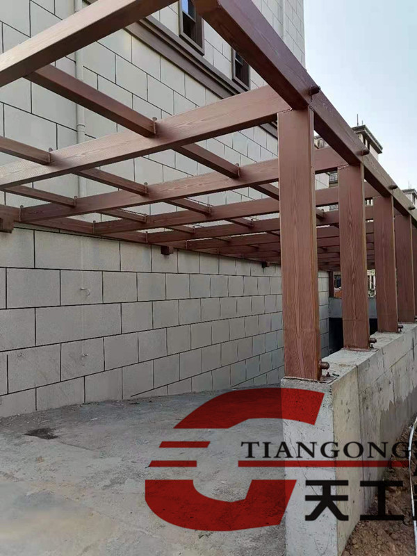 車庫(kù)鋼結(jié)構(gòu)木紋漆效果圖