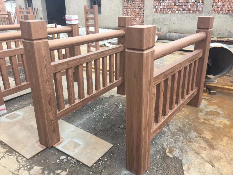 護(hù)欄鋼構(gòu)木紋漆效果